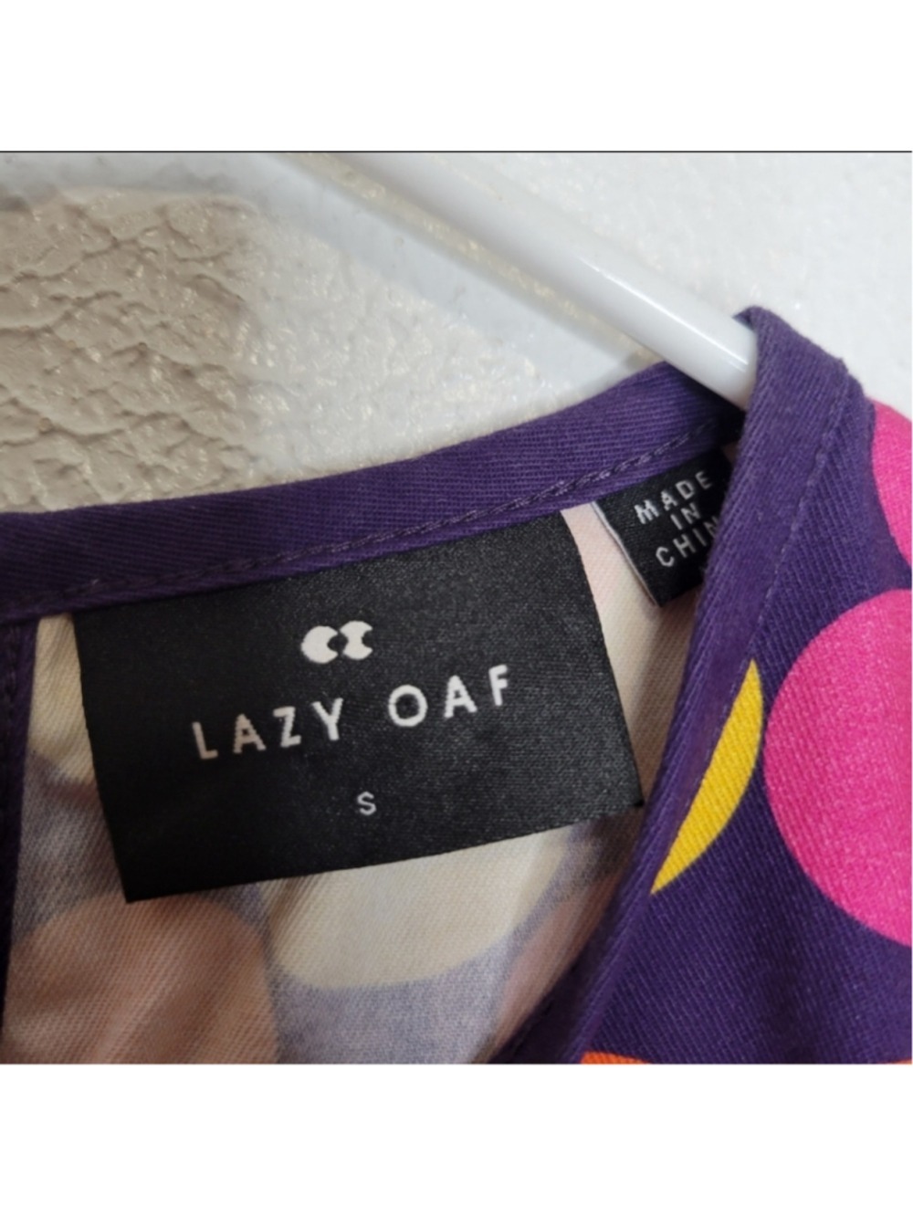 Lazy Oaf '70s Floral Boxy Tee Women's Size Small Retro Colorful Streetwear - Picture 10 of 15